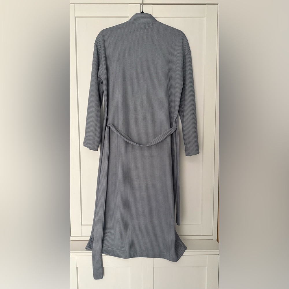 Knix Blue/Grey Waffle Robe - Picture 2 of 6